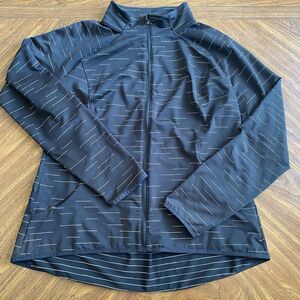 Lucy Flex Active Jacket Full Zip XL Black Pockets